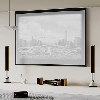 Projector Audio Home Theater Projection Equipment Household Appliances 3d model