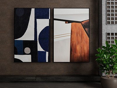 Quiet Decorative Paintings 3d model