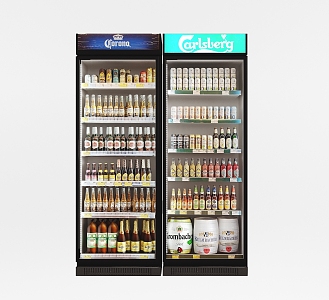 Refrigerator Cabinet Display Cabinet Beverage Cabinet Refrigerated Cabinet Fresh-keeping Cabinet 3d model