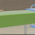 Colorful Study Desk with Shelf in Furniture Series