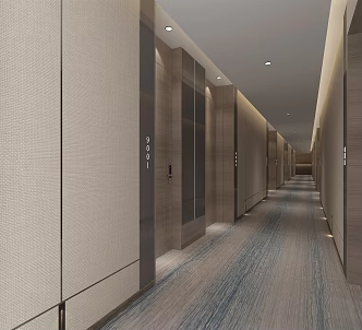 Modern aisle 3d model