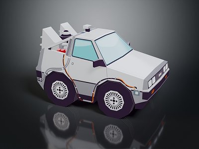 Cartoon Cartoon Wagon Cartoon Car Model Cartoon Toy Car 3d model