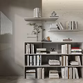 Quiet bookcase 3d model