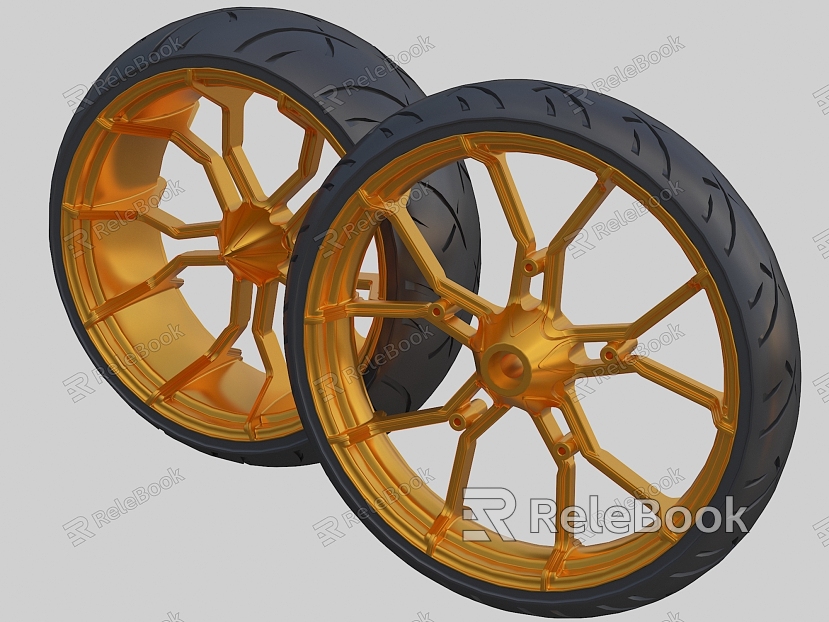 Motorcycle Wheel Motorcycle Parts model