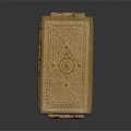 Decorative Brass Storage Box With Intricate Carved Patterns And Ring Handle 3d model