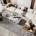 Modern Sofa Coffee Table Combination Sofa Coffee Table 3d model