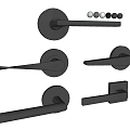 Modern Black Door Handles With Various Stylish Designs For Home Interior