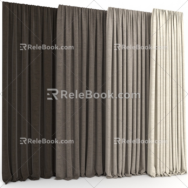 Curtains 3d model