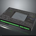 Schneider Electric Control Panel With Display Screen Interfaces And Green Indicators 3d model