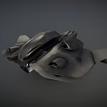 Futuristic Spacecraft With Aerodynamic Design And Blue Lights For Cosmic Missions