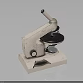 Classic Desktop Microscope For Laboratory Use With Adjustable Stage And Optical Lens 3d model