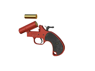 modern signal gun 3d model modern signal gun 3d model