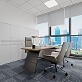 Office Meeting Room Manager Room Leisure Area 3d model