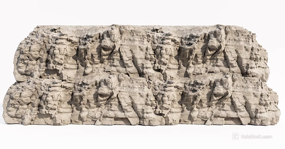 Natural Stone and Wood Textures with Intricate Patterns for Interior Design 3d model 