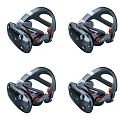 High Quality VR Headsets With Black Ergonomic Design And Orange Accents