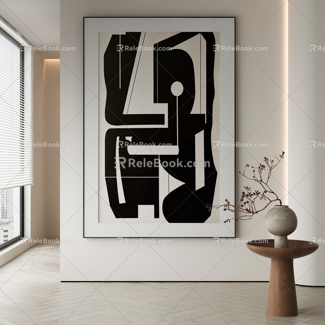 modern decorative painting 3d model