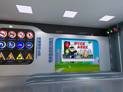Modern Exhibition Hall Safety Experience Hall 3d model