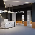 Modern Front Desk Gym Front Desk 3d model