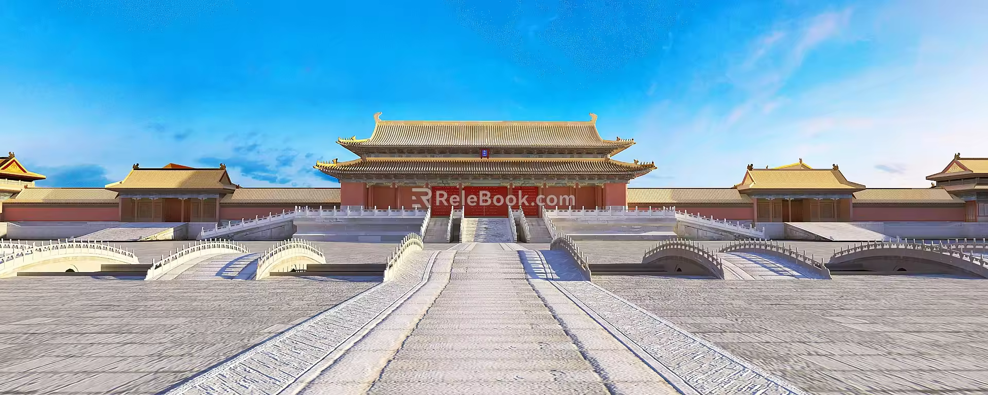 Ancient Chinese-style Taidian 3d model