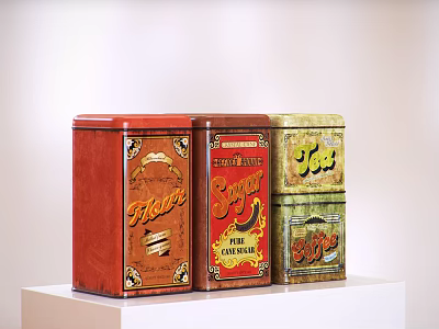 Modern packaging box snack jar 3d model Modern packaging box snack jar 3d model