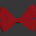 Red Satin Bow Tie Elegant Fashion Accessory for Formal Outfit Wear Stylish Look