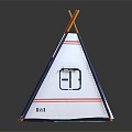 Kids Tepee Tent With Colorful Patterns Dots And Geometric Shapes Interior Mat For Children Play