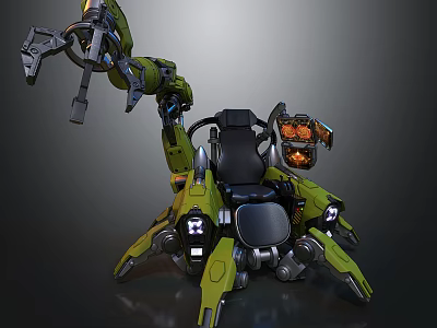 Sci-fi Mining Robot 3d model