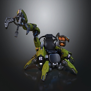 Sci-fi Mining Robot 3d model