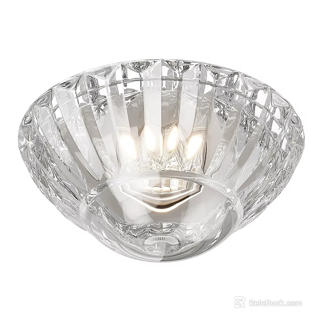Elegant Crystal Cut Downlight Spotlight with Classic Design for Ceiling Lighting 3d model