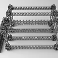 Industrial Metal Truss Framing Structure With Heavy Duty Steel Construction Equipment
