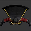 Detailed 3D Rendered Superhero Character In Red Costume With Yellow Belt And Black Cape