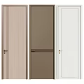 Stylish Modern Swing Doors With Wooden Brown And White Panel Designs For Home Interior Decoration
