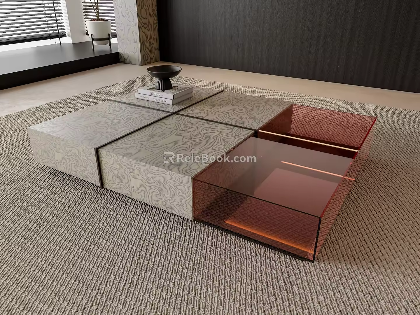 Modern coffee table 3d model