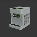 Modern Stainless Steel Countertop Coffee Machine With Control Panel And Ventilation Grilles