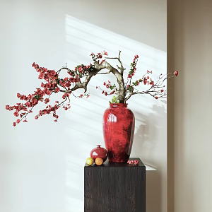 Style Decorations Ornaments Decorations Ceramic Plants 2 3d model