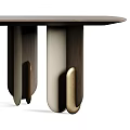 Modern Dining Table With Wooden Top And Metal Legs Design Structure