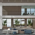 Modern Rooftop Terrace Outdoor Seating Area With Trees And City Skyline