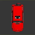 Red Shiny SUV With Black Alloy Wheels Front Grille And Reflective Roof Design