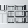 Casement Windows Various Design Styles and Multiple Configuration Options for Homes 3d model