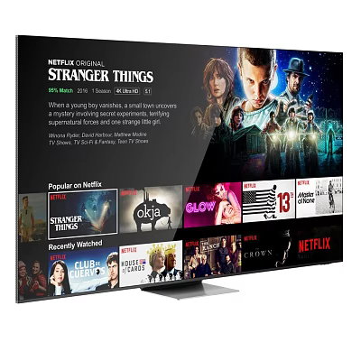 Modern Smart TV Displaying Netflix Popular Shows and Streaming Content 3d model Modern Smart TV Displaying Netflix Popular Shows and Streaming Content 3d model