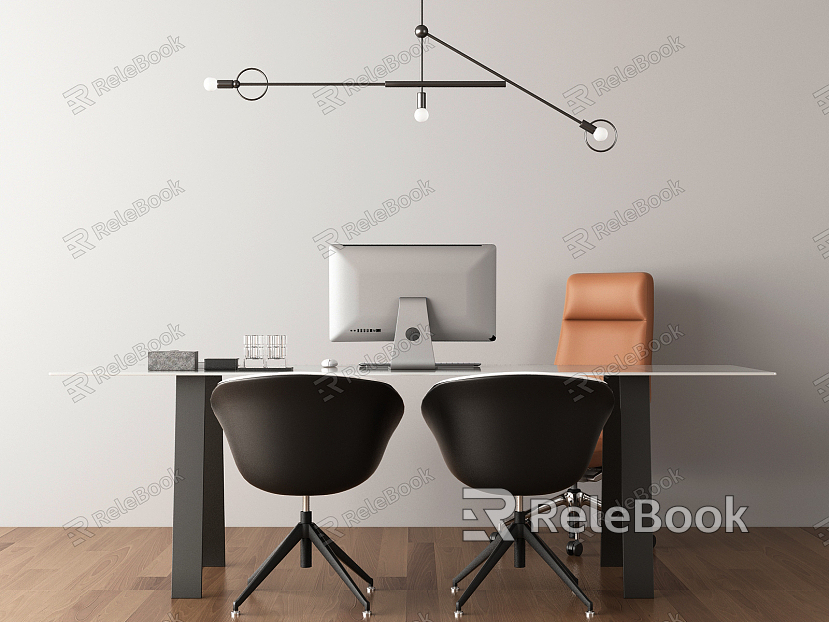 modern office chair desk model