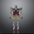 Stylish White Blue Red Yellow Gundam Model 102 Detailed Collectible Figure