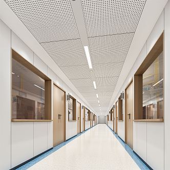 Modern Aisle Hospital Aisle 3d model