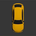 Yellow Sports SUV With Modern Exterior Design Sleek Body And Black Wheels
