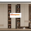 Modern Shoe Cabinet With Multiple Storage Shelves Decorative Bear Figurine Hanging Hooks And Stool