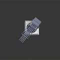 Turret Turntable Railgun Sci-fi Tower Defense Game Tower Defense Sci-fi Turret Game Turret Game Battery 3d model