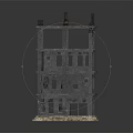 Unfinished Multi Story Building Model With Gray Exterior And Foundation Structure