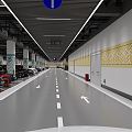 Underground Parking Modern Parking 3d model