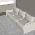 Modern Multiplayer Sofa 3d model
