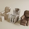 Modern Massage Chairs In Various Colors With Comfortable Ottoman And Stylish Designs